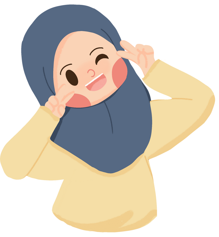 Yellow Shirt hijab girl expression