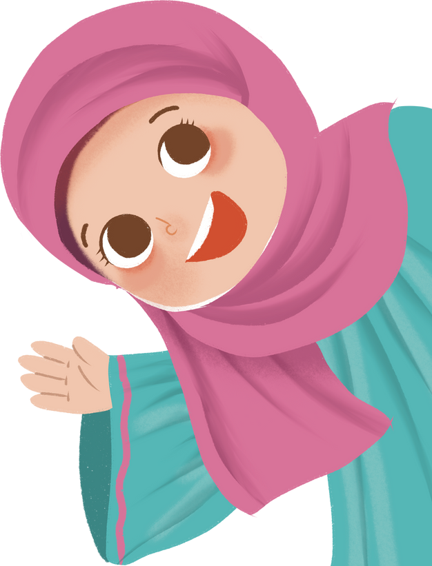 Muslim girl ilustration